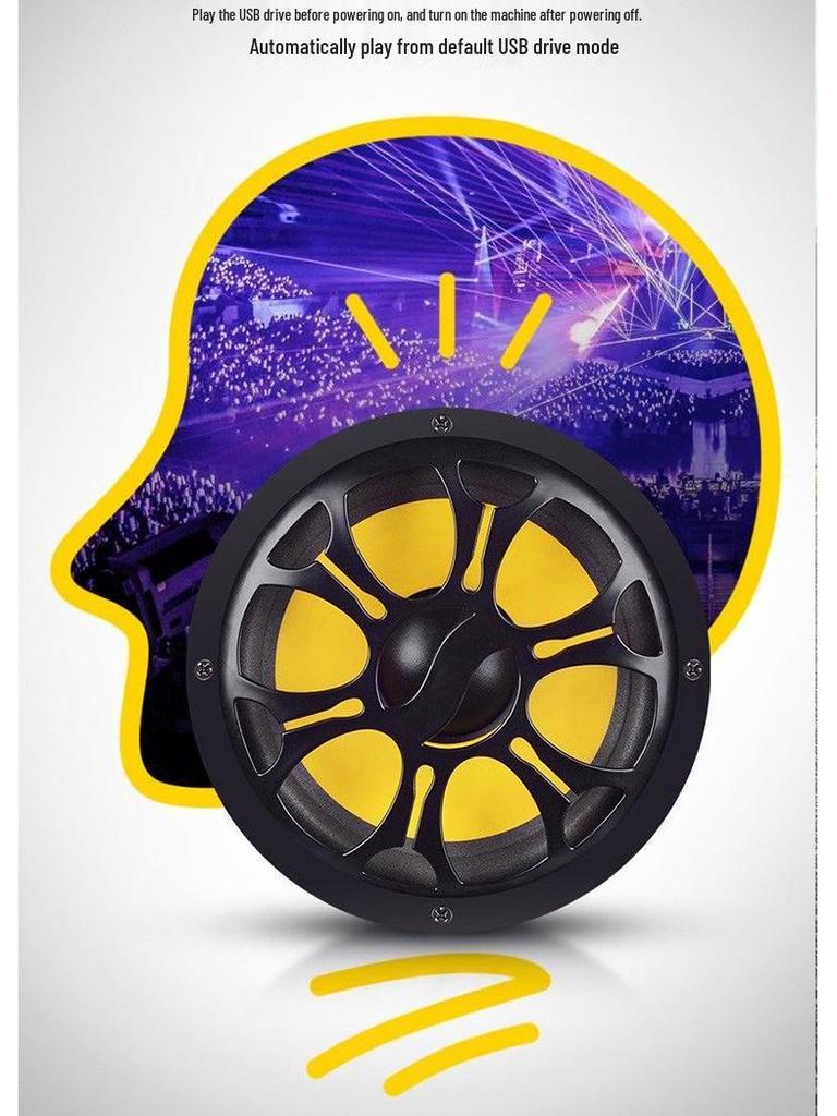 High-Performance Bluetooth Tunnel Subwoofer with 5 Speakers - 24V/220V