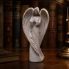 Healing Atmosphere Decor Praying Angel Statue, Abstract Guardian Figurine, Religious Prayer Minimalist Art Ornament Sculpture for Home Mantel