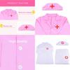 Authentic Halloween Kids Doctor Nurse Cosplay Costume Uniform Set- Soft Comfortable Bright Colors Perfect For Role Play Carnival Party