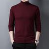 Winter New Thickened Super Warm Knitted Sweater Solid Color Lapel Comfortable Dad Casual Bottoming Shirt