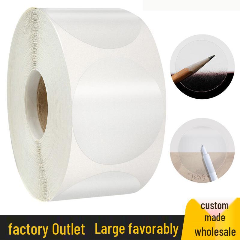 Transparente runde Siegelaufkleber - 500 selbstklebende Aufkleber zur Dekoration und Verpackung von Geschenkboxen