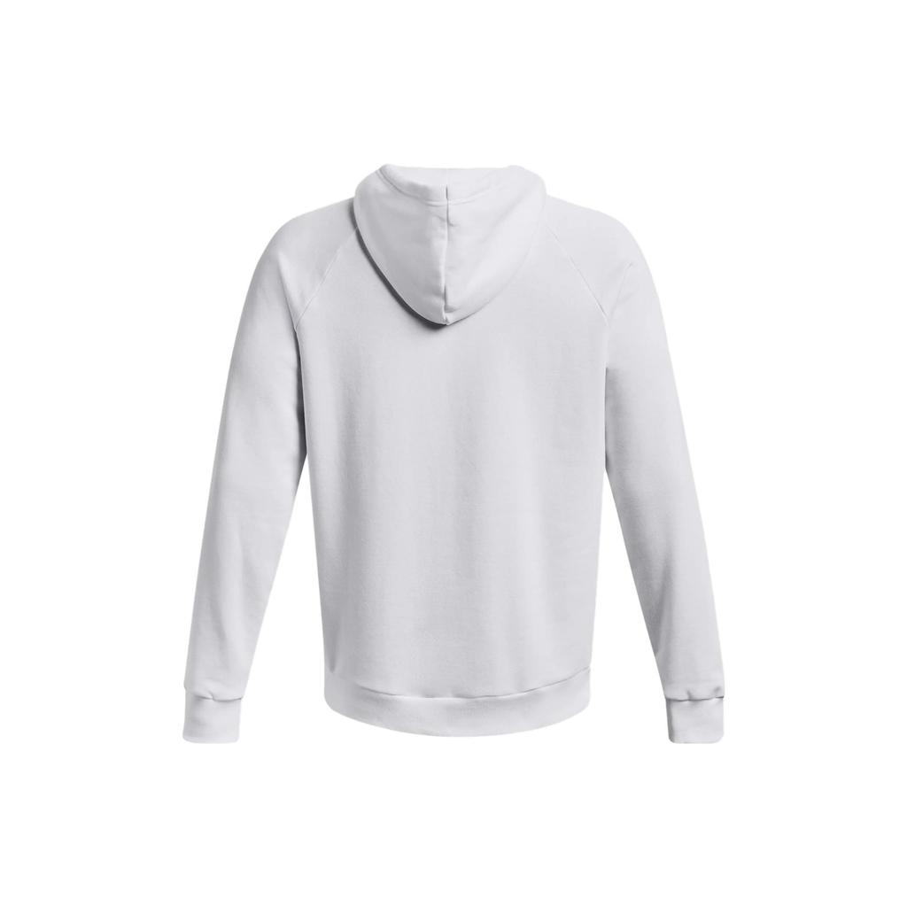 Under Armour Rival Fleece Hoodie With Brand Logo Print Men Hoodies White 1379757-100