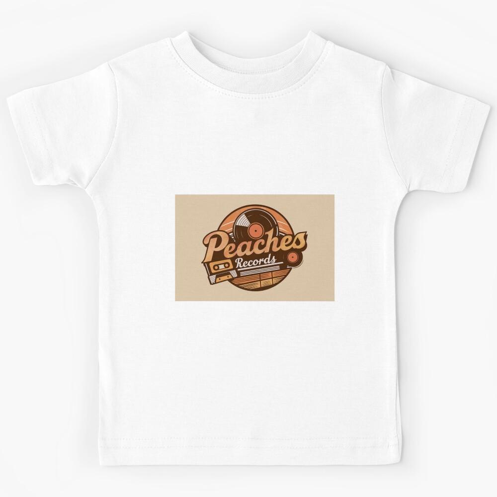 Retro Peaches Records T-Shirt: Vintage 70s Music Lover s Dream Kids T-Shirt 110