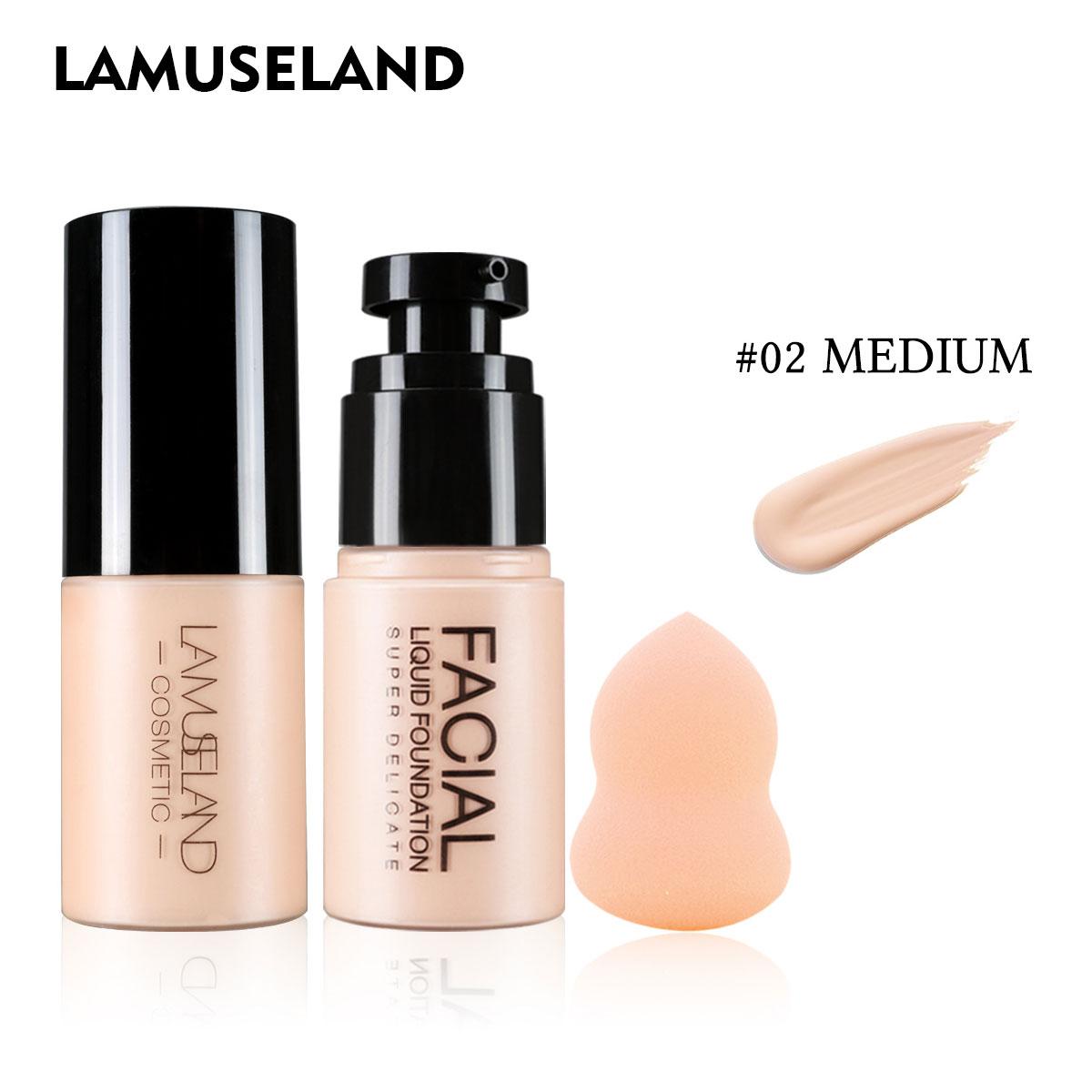 

Жидкая тональная основа LAMUSELAND с пуховкой в ​​форме тыквы #LAS304