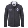 Giacca Cardigan Invernale da Uomo: Manica Lunga, Colore Unito, Lavorazione Spessa, Caldo, Maglieria Casual per Uomini di Mezza Età