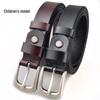 Children's Genuine Leather Fashion Belt - Women's Korean Style, Casual Pin Buckle, Thin Decorative, Versatile for Jeans