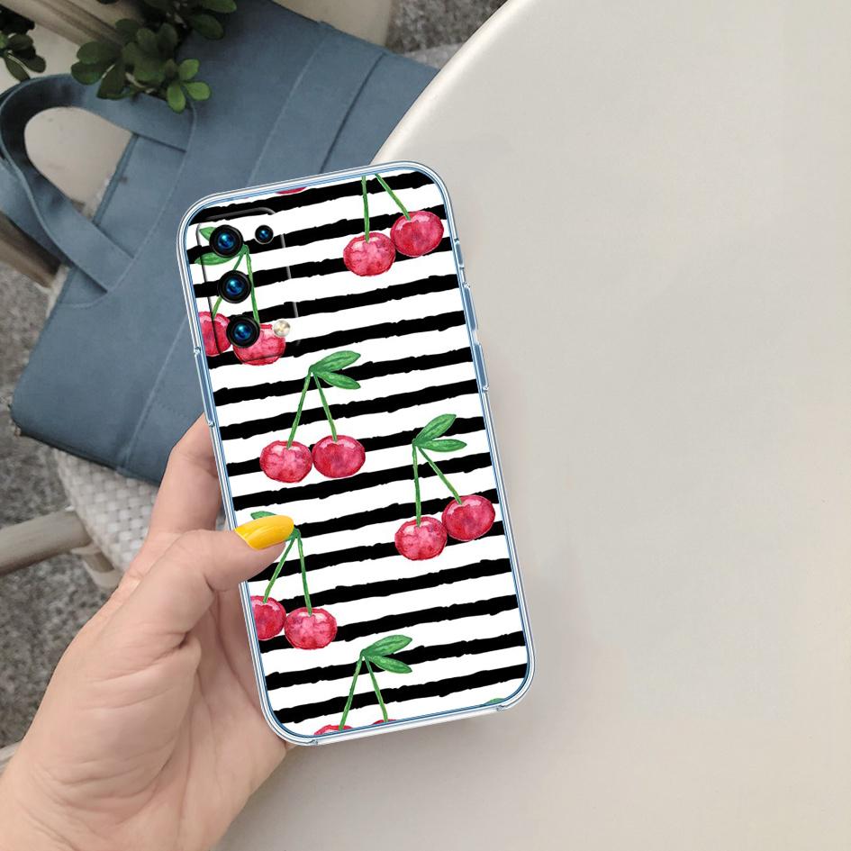 

PP19 Вишня Фрукт Милый Чехол для Телефона для LG K22 K30 K40 K40S K41 K42 K50 K50S K51 K51S K52 K61 K62 K71 K92 Q60 Q61 V40 V50 V60 LG K51S