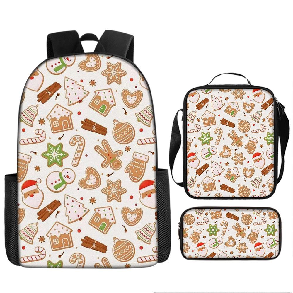Pixel Halloween Student School Bag Cartoon School Bag Children's Backpack Anime Backpack Satchel
