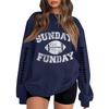 Unisex Lightweight Long Sleeve Neck Printed Pullover Sweatshirt