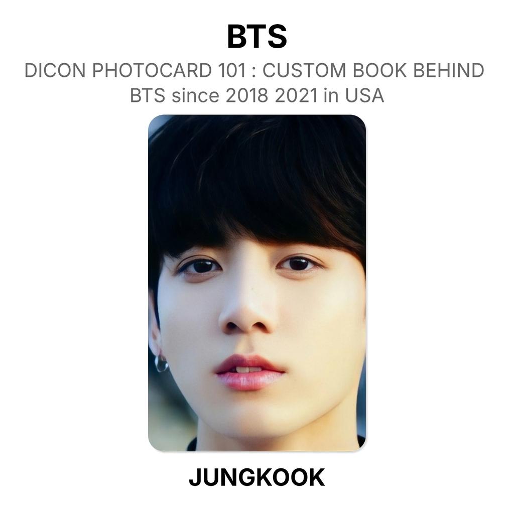 BTS DICON PHOTOCARD 101 : CUSTOM BOOK BEHIND BTS Since 2018 2021 In USA Official Photocard