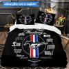 3PCS Mustang Printed Bedding Set For Bedroom dormitory,  Includes 1 Duvet Cover & 2 Pillowcases for All Seasons Home Decor Fan gifts