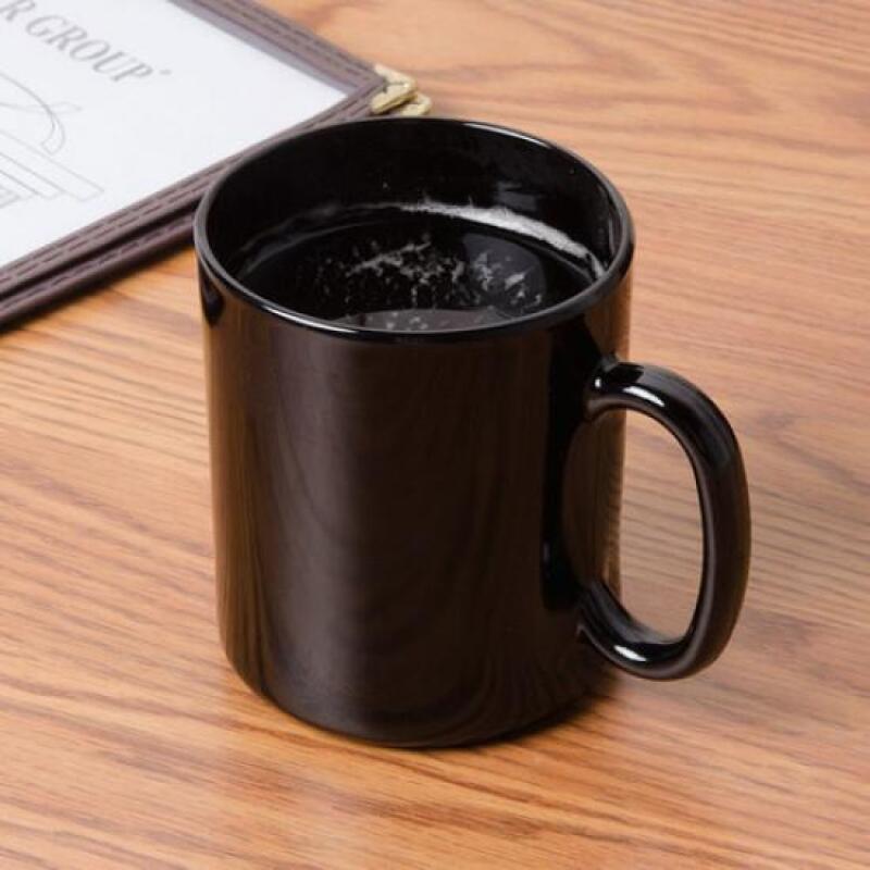 1 Simple Black Ceramic Mug