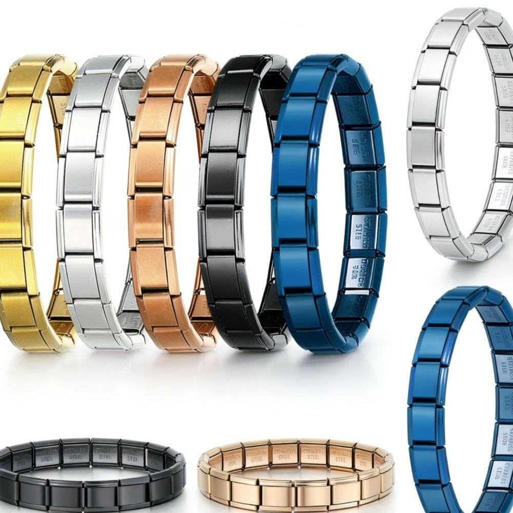 9mm Italian Chain Link Bracelet Stretchable Elastic Hand Chain Gift