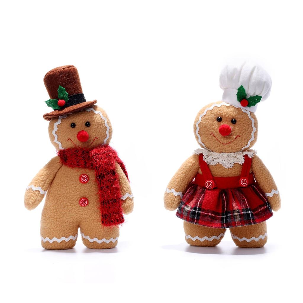 Gingerbread Doll Doll Christmas Atmosphere Decoration Festive Fun Toy Home Living Room Bedroom Party Window Decoration