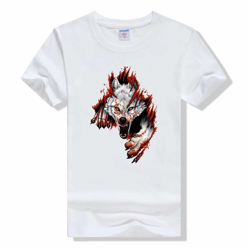 Bad Wolf t-Shirt fashion Summer Wolf pattern Clothes Tee Funny Casual  t-shirts Tops