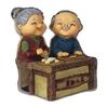 Vintage Elderly Couple Resins Statue Figurine Weddings Valentines Day Gift for Couples and Home Decors Enthusiasts