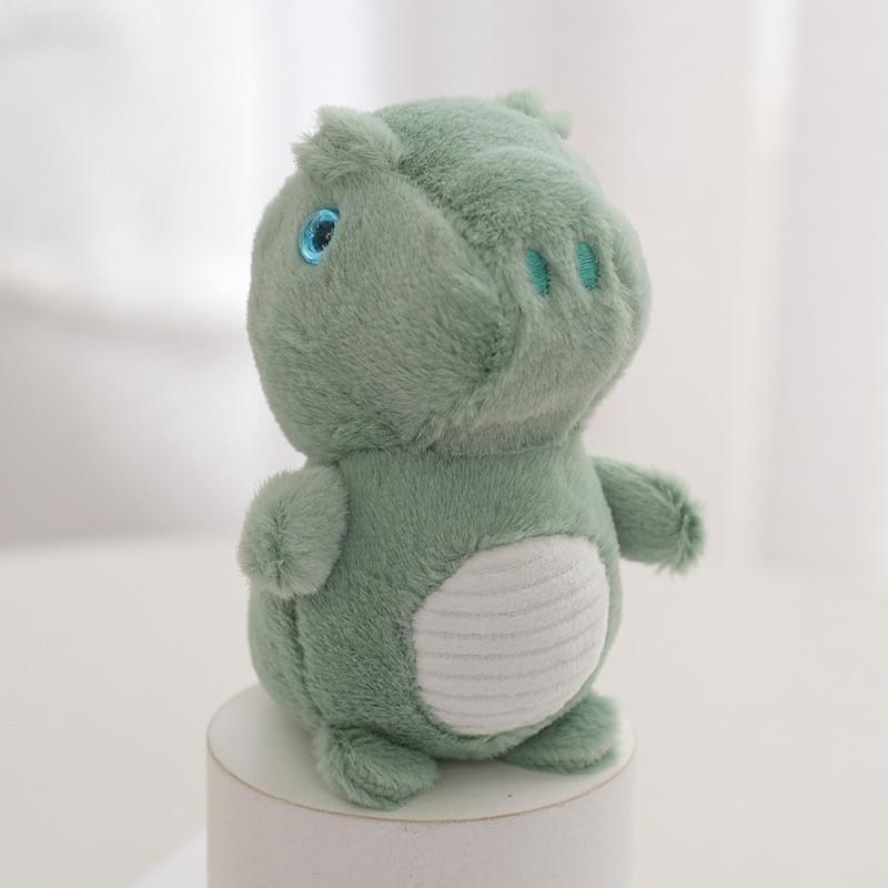 Charming Dinosaur Plush Keychain Colorful Soft Toy Car Keychain Bag Accessory синий