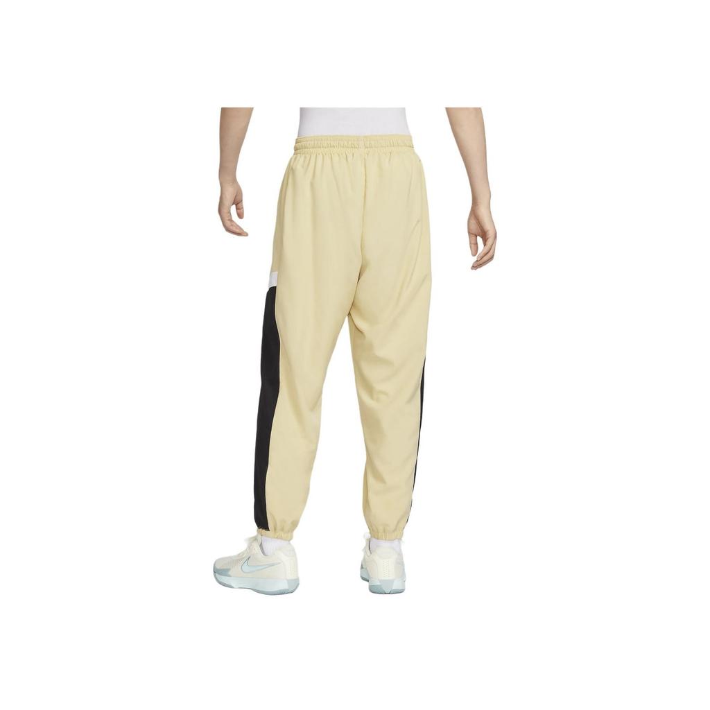 Nike Logo Color Block Comfortable Breathable Woven Basketball Shorts Men shorts Team-Gold FZ0251-783