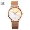 SK Top Luxury Leather Watches Women Creative Fashion Quartz Watches For Reloj Mujer Ladies Wrist Watch SHENGKE Relogio Feminino