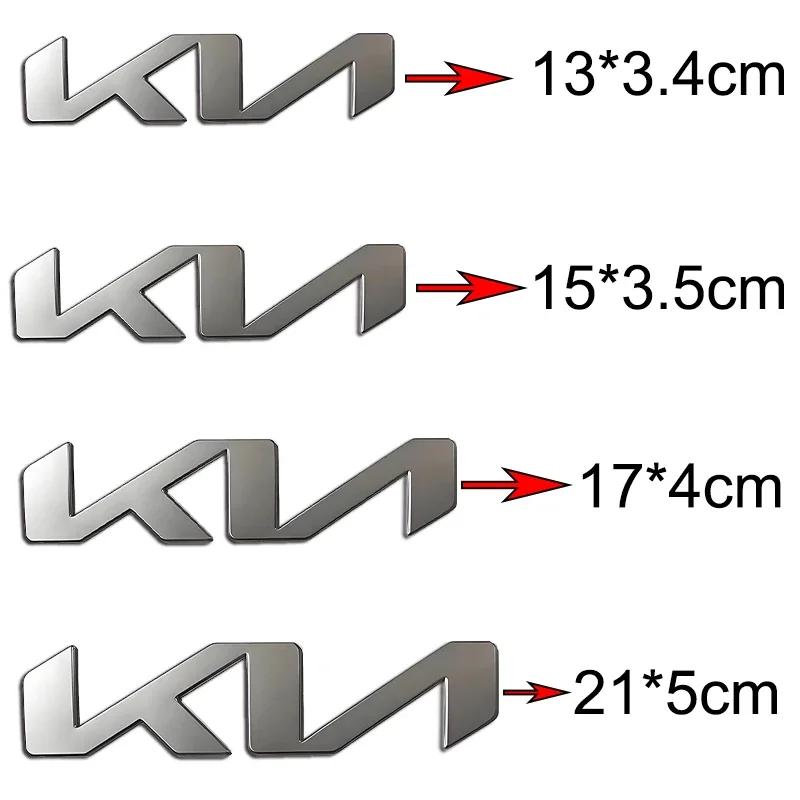 2 Pièces Emblème Capot Avant Coffre Arrière Autocollants Logo KIA K9 Sportage Niro K5 Carnival EV6 EV9 EV3 K8 Stinger