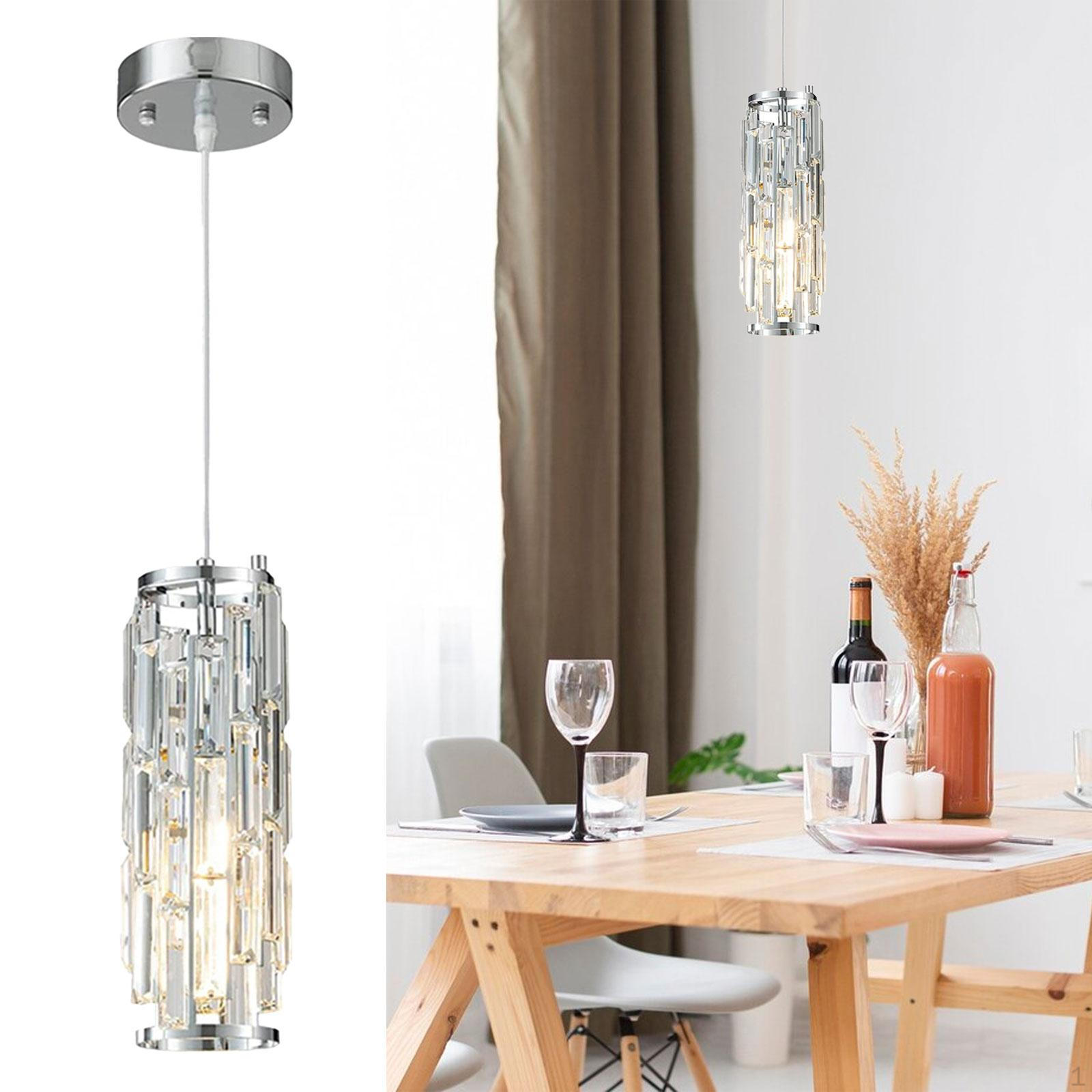 

LED Pendant Light Fixture Elegance Hanging Lamp for Kitchen Island silver
