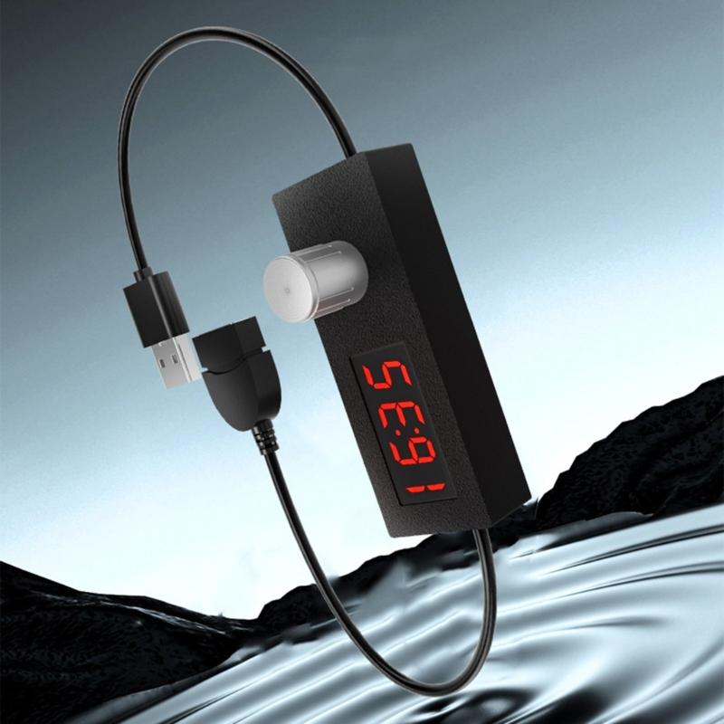 Digital Display USB Timer Power Off Switching Cable Adjustable Countdown From 5 Minutes To 24 Hours 55 Minutes