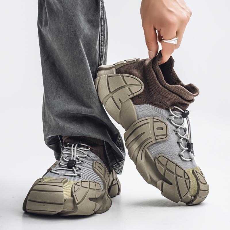 2026 New Trendy Fashion Daily Leisure Breathable Versatile Thick Soled Comfortable Legged Casual Sports Men's Shoes