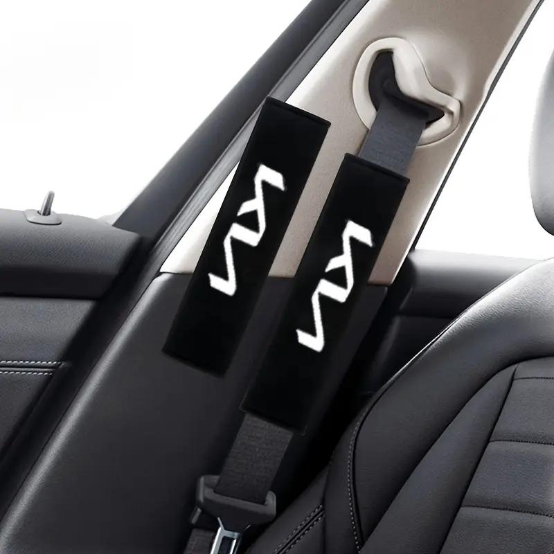 

2 шт. Защита плеча ремня безопасности с буквенным принтом, Мягкая и удобная защитная накладка на ремень безопасности, Универсальная