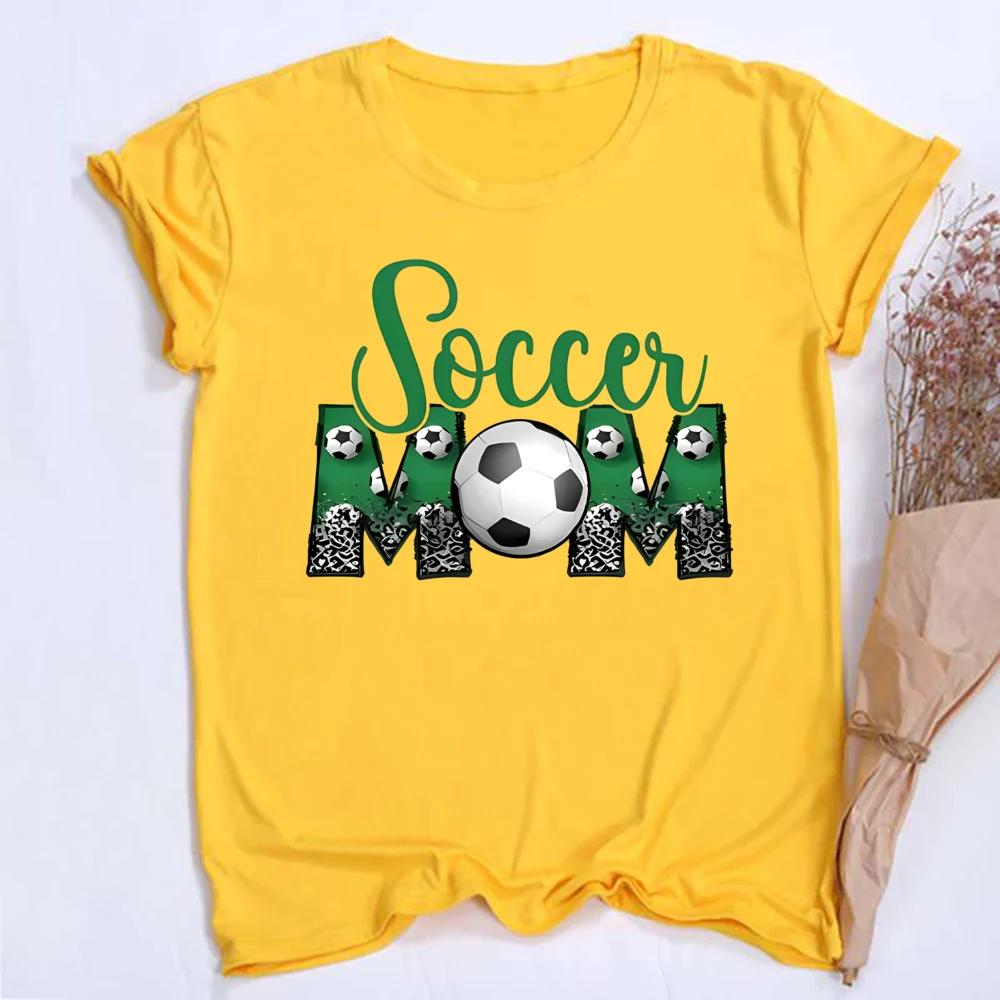 Soccer Mom Print Unisexs Tee Shirt Short Sleeve Fashion Girls Tshirt Casual Round Neck Tees Top Summer Football Clothing