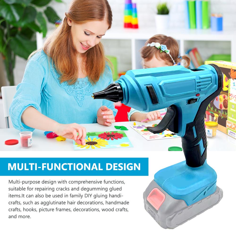 

Электрическая машина для горячего расплава клея Портативный беспроводной литиевый инструмент для экструзии клея 11 мм Клеевой стержень разноцветный