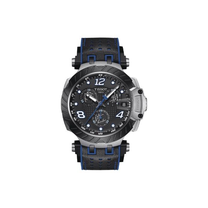 TISSOT Race Collection Quartz Movement Men s Watches Watch 47.6mm Blue Dial T115.417.27.057.03 Black Blue Strap