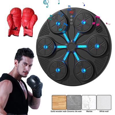 Müzik Boks Makinesi Boks Eğitimi Yumruklama Ekipmanı LED Aydınlatmalı Akıllı Boks Oyunu Çocuklar Yetişkinler Ev Spor Salonu Boks Eğitimi