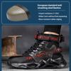 Security Protective Men Boots Fashion Work Sneakers Steel Toe Shoes Puncture-Proof Safety Boots Industrial Shoes Work Footwear