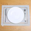 Waterproof Placemat Geometric Hollow Out Square Shape Thickened Heat-Resistant Non-Slip Parties Weddings Banquets Table Decoration Dining Kitchen Mat