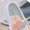 Girls' Leather Shoes Spring New Arrivals, Children's Performance Shoes, British-style Anti-slip Black Princess Shoes for Toddlers and Girls.