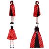 Game Theme Adult Ladybug Cape Cosplay Costume With Polyester Fabric For Halloween Parties