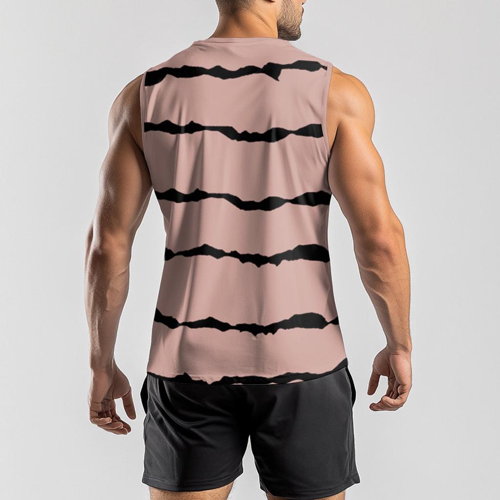 Men's Fashion Printed Sports Casual Sleeveless Vest
