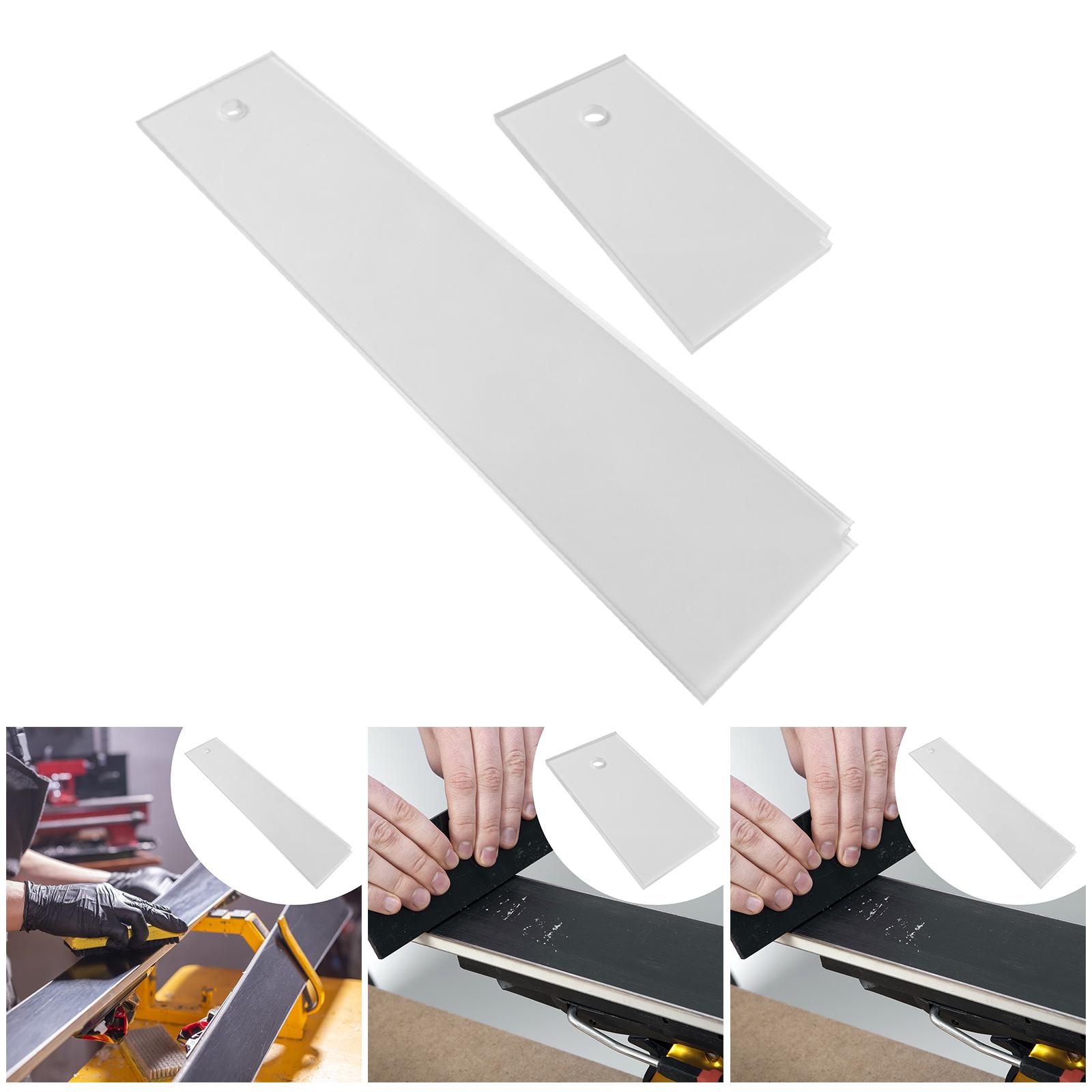 

Snowboard Wax Removing Acrylic Scraper Ski Wax Maintenance Tool Fast Cleaning Accessory for Double Board Use 13cmx7cmx0.5cm