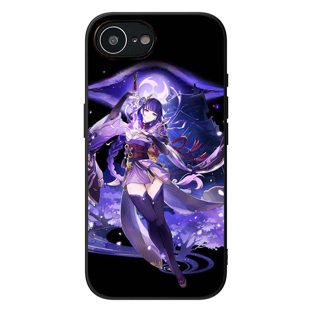 Baal Raiden Shogun Genshins Impacts Venti Phone Case for Apple iPhone 16 17 Air 14 15 Pro Max Plus 16+ 16E 14+ ProMax Soft Cover
