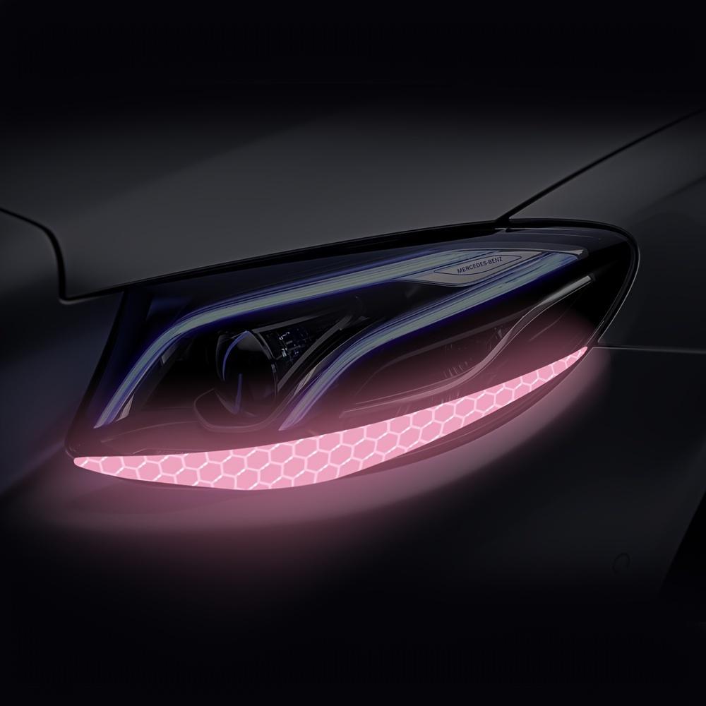 2 ks/1 pár autosvětlometů reflexní obočí samolepky na auto přední světlo dekorace noční jízdy bezpečnost varování příslušenství