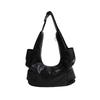 Spicy Girl Style Underarm Bag Retro Spicy Girl Underarm Bag 2025 New Large Capacity Commuter Single Shoulder Black Motorcycle Bag for Women