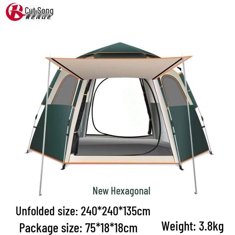 Rengge Outdoor Hexagonal Automatic Quick-Open Tent & Canopy 240x240x135cm