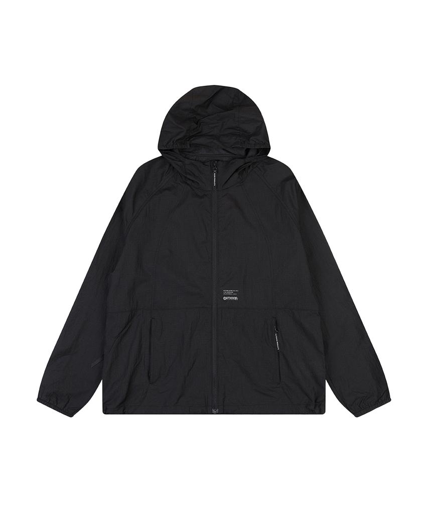 Outdoor Products Packable Panel Windbreaker (Black)