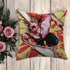 Anime Pillow Chainsaw Man Throw Pillows Pilow Cases Decorative Pillowcase  Fall Decor Cushion Cover  Car Decoration