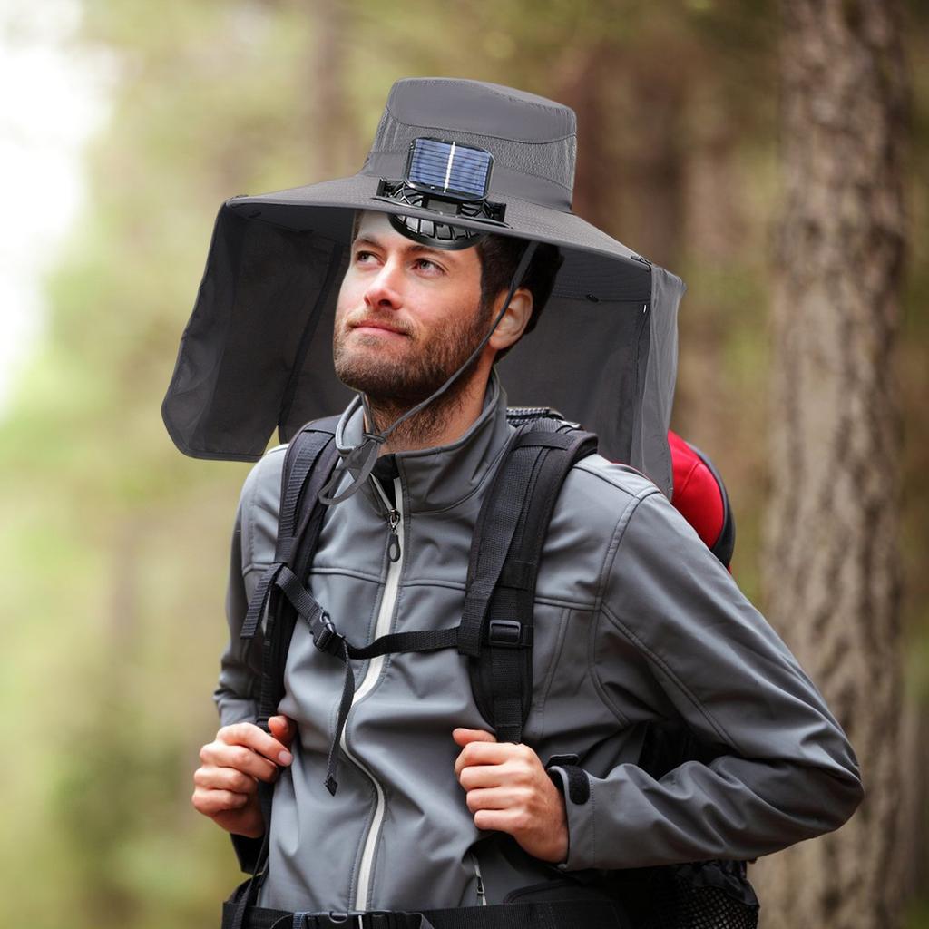 Sun Hat Fan Cap, Combining Sun And Functions/Invisible Fan Black Technology/Long Battery Life/Lightweight And Portable