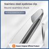 Stainless Steel Round Head Tweezers Eyebrow Tweezers Hair Removal Tweezers Seamless Clamping Makeup Tools Beard Clip