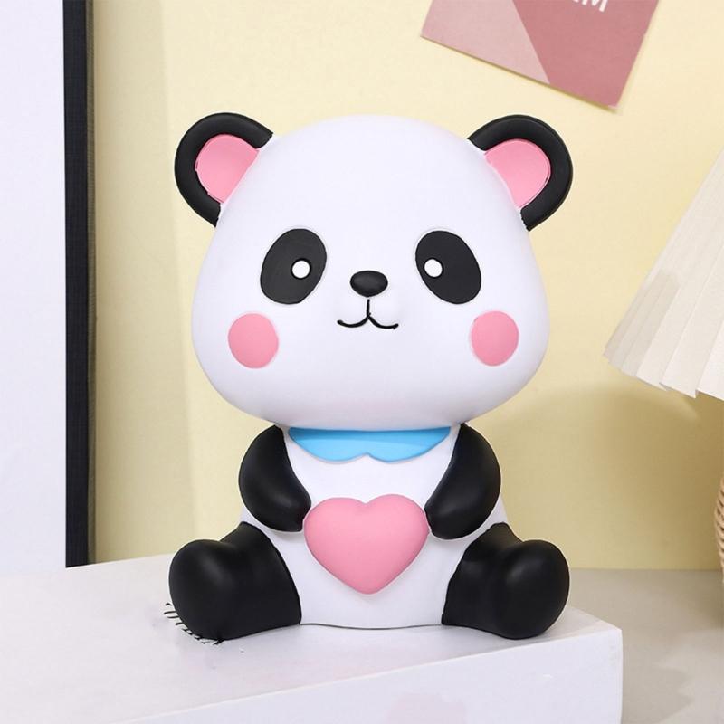 Cartoon Panda Money Box Piggy Banks for Kids Child Adult Gift Cartoon Animal Coin Banknotes Cash Safe