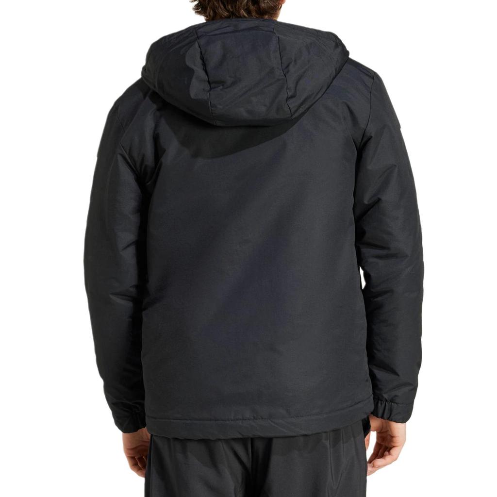 Adidas Logo Striped Printed Hooded Zip-Up Long Sleeve Jacket Men Jacket Black IX8884