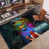 Custom Name Text Crystal Velvet Rug,Rainbow Friends Soft Plush Decorative Non Slip Floor Carpet