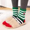 6 Pairs Women's Christmas Socks - Thick Warm Coral Fleece for Autumn/Winter, Home, Floor, Sleep, and Confinement Use